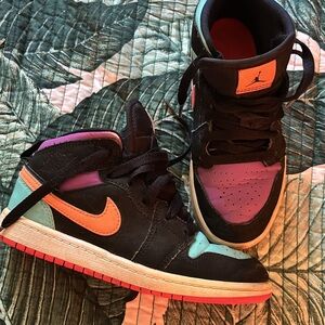 (PS) AIR JORDAN 1 MID 'BLACK MULTI' 640734-083